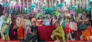 नगर के प्रतिष्ठित राजेंद्र प्रसाद के पौत्र को गणमान्यों ने दिए आशीर्वाद।