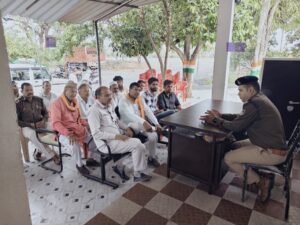 सुनेरा थाना मे शांति समिति की बैठक संपन्न, सौहार्द बनाए रखने की अपील