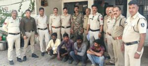 बेरछा पुलिस को मिली सफलता होली मनाने आए चार स्थाई वारंटी पकड़ाए