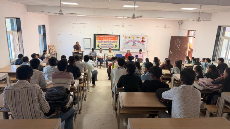 युवाओं को साइबर सुरक्षा का पाठ शाजापुर पुलिस ने नवीन कॉलेज में दी दस्तक