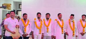 देश कीअमन चैन की दुआ कर पटेल परिवार ने चौसला मुसलमान  हाजियों का स्वागत