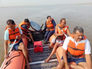 आगामी मानसून को लेकर चीलर डेम पर होमगार्ड एवं SDRF जवानों का तैराकी व रेस्क्यू प्रशिक्षण