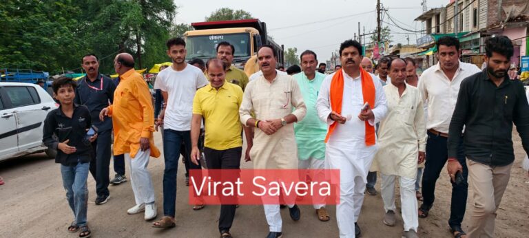 मक्सी में फोरलेन व रेलवे ओवरब्रिज का सांसद ने किया निरीक्षण