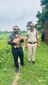 पिपलोदा में मिला हिरण का बच्चा, डायल-112 टीम ने सुरक्षित वन विभाग को सौंपा
