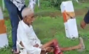 इमलीखेड़ा रोड पर बाइक की टक्कर से बुजुर्ग गंभीर घायल