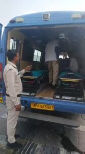 हादसे में घायल पिता-पुत्र 112 एफआरवी से शाजापुर पहुंचाया